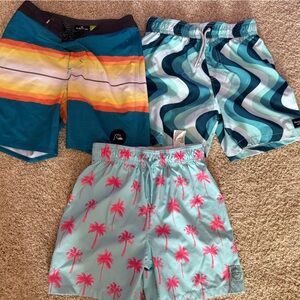 Boys Abercrombie Kids Hurley swim trunks boxer briefs insert youth boys 9/10